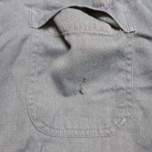 Men Flame Resistant FR Long Utility Coverall Blue - Picture 3 of 15